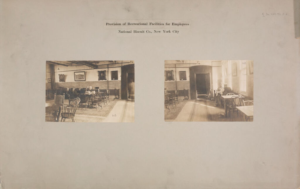 Industrial Problems, Welfare Work: United States. New York. New York City. National Biscuit Company: Provision Of Recreational Facilities For Employees: National Biscuit Co., New York City