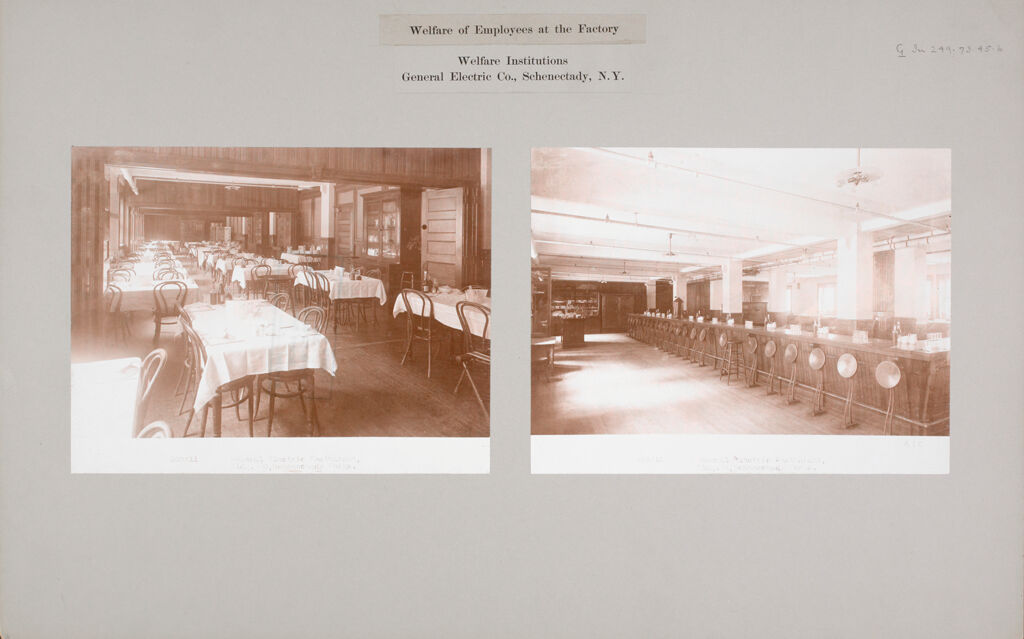 Industrial Problems, Welfare Work: United States. New York. Schenectady. General Electric Company: Welfare Of Employees At The Factory: Welfare Institutions. General Electric Co., Schenectady, N. Y.