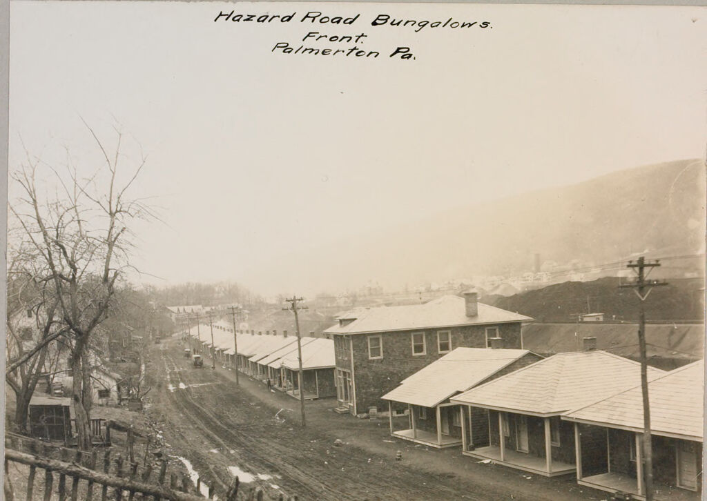 Industrial Problems, Welfare Work: United States. Pennsylvania. Palmerton: New Jersey Zinc Company. Bungalows Of Frame Construction: Hazard Road Bungalows. Front. Palmerton Pa.