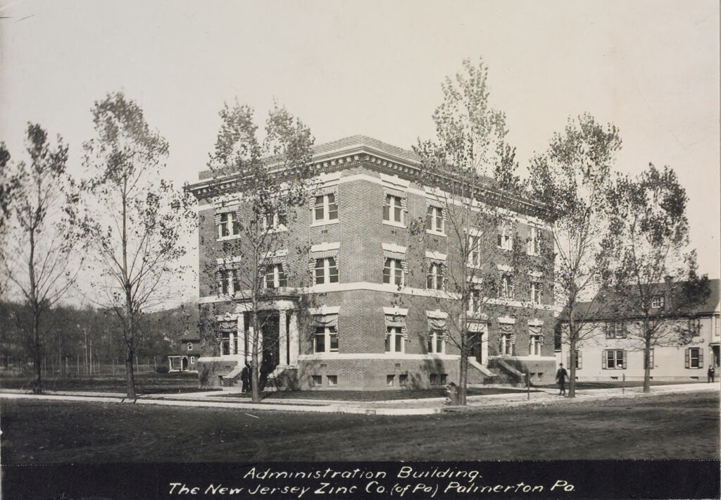 Industrial Problems, Welfare Work: United States. Pennsylvania. Palmerton: Industrial Welfare Work Of The New Jersey Zinc Company: Administration Building. The New Jersey Zinc Co. (Of Pa.) Palmerton Pa.