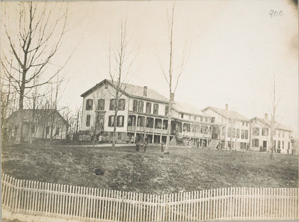 Races, Indians: United States. New York. Iroquois. Thomas Asylum For Orphan And Destitute Indian Children: State Thomas Asylum For Orphan And Destitute Indian Children, Iroquois, N.y.: From An Old Photograph