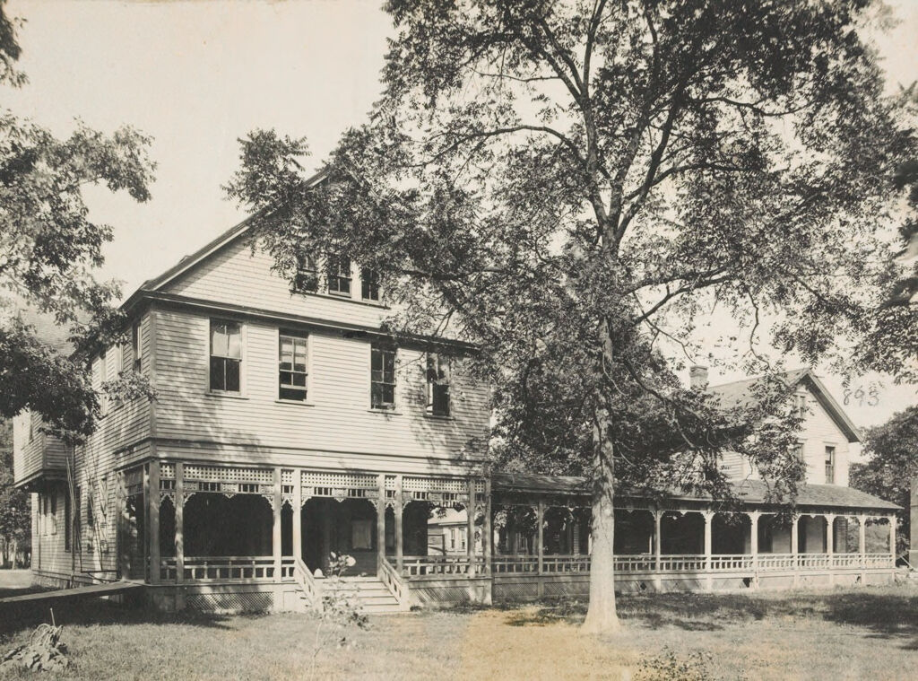 Races, Indians: United States. New York. Iroquois. Thomas Asylum For Orphan And Destitute Indian Children: State Thomas Asylum For Orphan And Destitute Indian Children, Iroquois, N.y.: Boys' Cottages (Brick Ones Being Built)