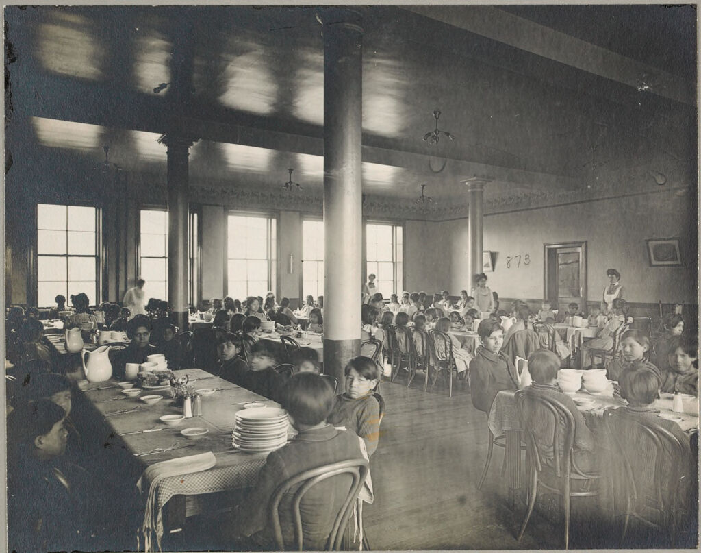 Races, Indians: United States. New York. Iroquois. Thomas Asylum For Orphan And Destitute Indian Children: State Thomas Asylum For Orphan And Destitute Indian Children, Iroquois, N.y.: Dining-Room
