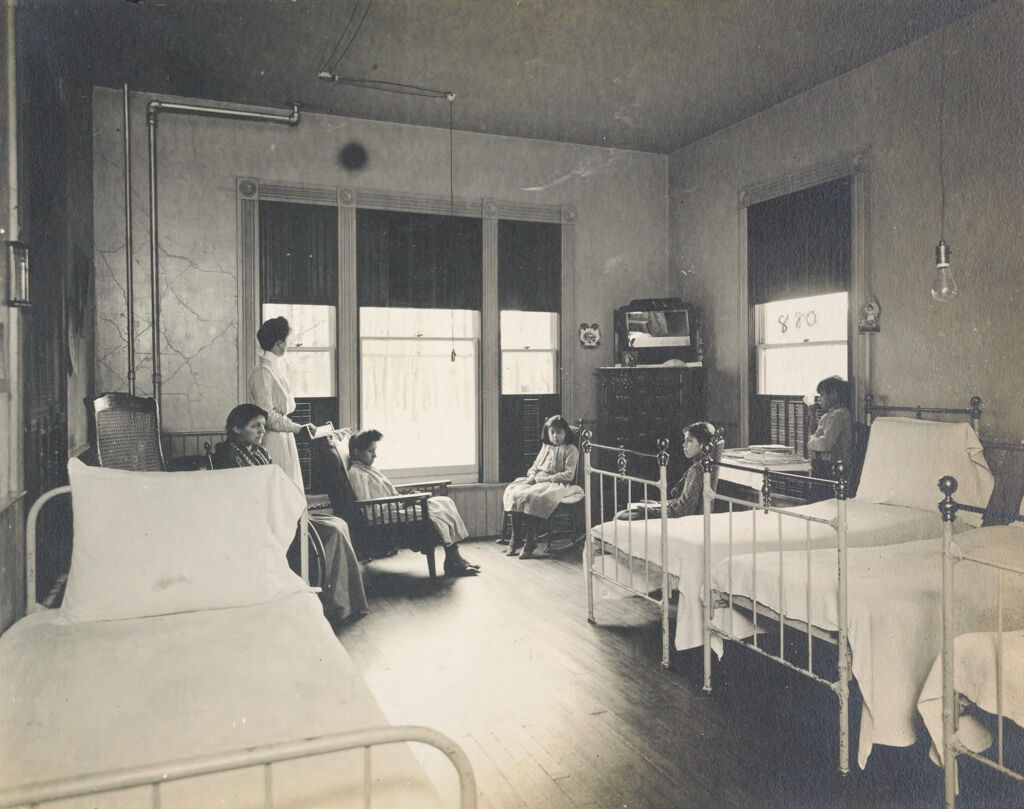 Races, Indians: United States. New York. Iroquois. Thomas Asylum For Orphan And Destitute Indian Children: State Thomas Asylum For Orphan And Destitute Indian Children, Iroquois, N.y.: Hospital Ward