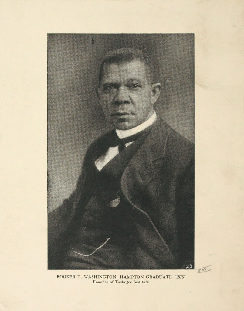 Races, Negroes: United States. Virginia. Hampton. Hampton Normal And Industrial School: Booker T. Washington, Hampton Graduate (1875). Founder Of Tuskegee Institute