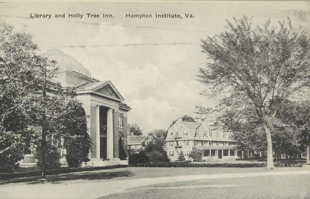 Races, Negroes: United States. Virginia. Hampton. Hampton Normal And Industrial School: Library And Holly Tree Inn. Hampton Institute, Va.