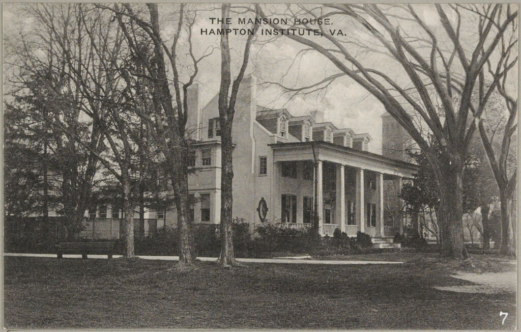 Races, Negroes: United States. Virginia. Hampton. Hampton Normal And Industrial School: The Mansion House. Hampton Insititute, Va.