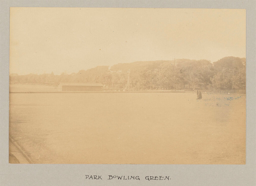 Recreation, Parks And Playgrounds: Great Britain, Scotland. Glasgow. Public Park: Social Conditions In Glasgow, Scotland, 1903: Park Bowling Green.