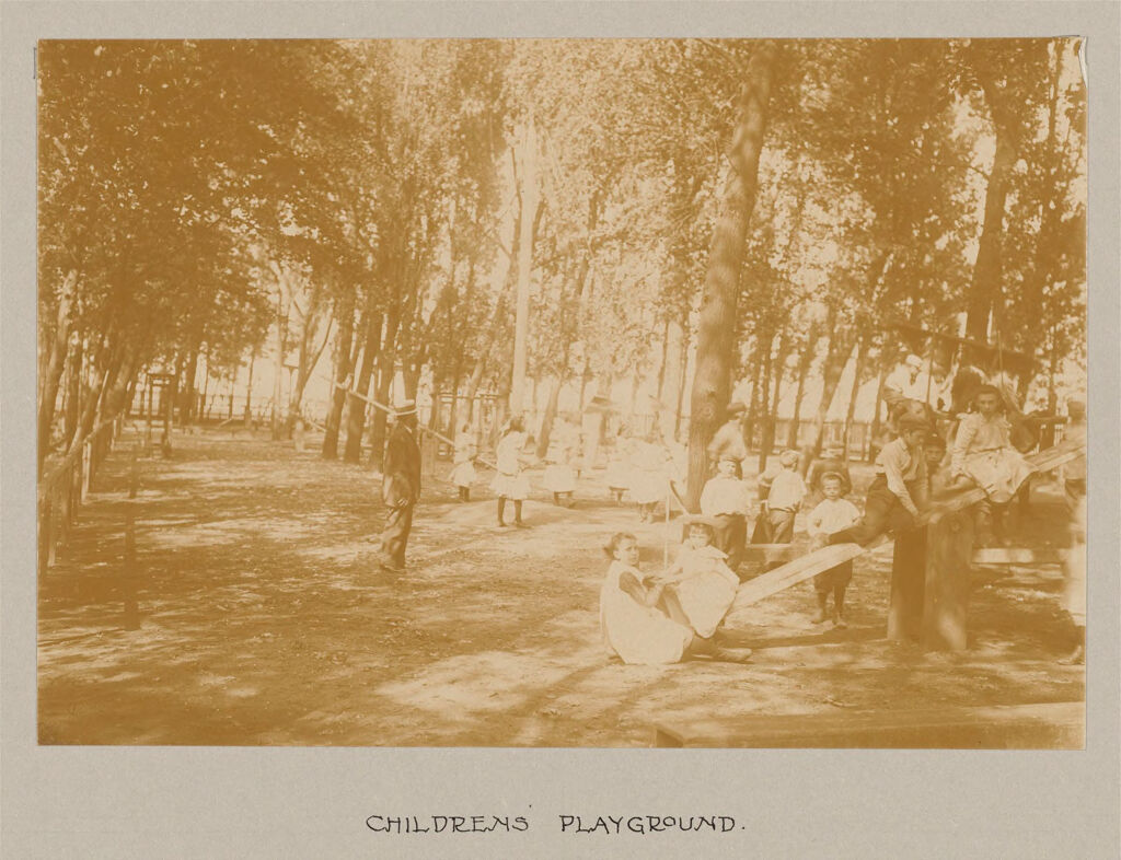 Recreation, Parks And Playgrounds: Holland. Amsterdam. Playgrounds: Social Conditions In Amsterdam, Holland, 1903: Childrens' Playground.