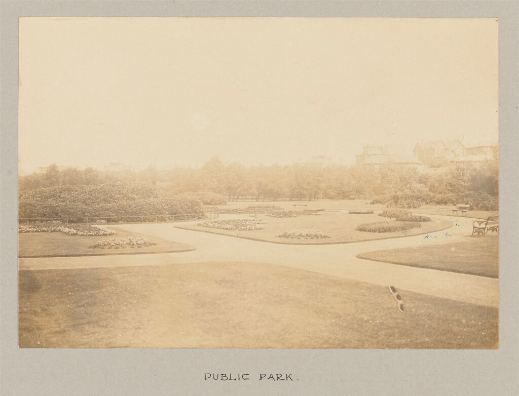 Recreation, Parks And Playgrounds: Great Britain, Scotland. Glasgow. Public Park: Social Conditions In Glasgow, Scotland, 1903: Public Park.