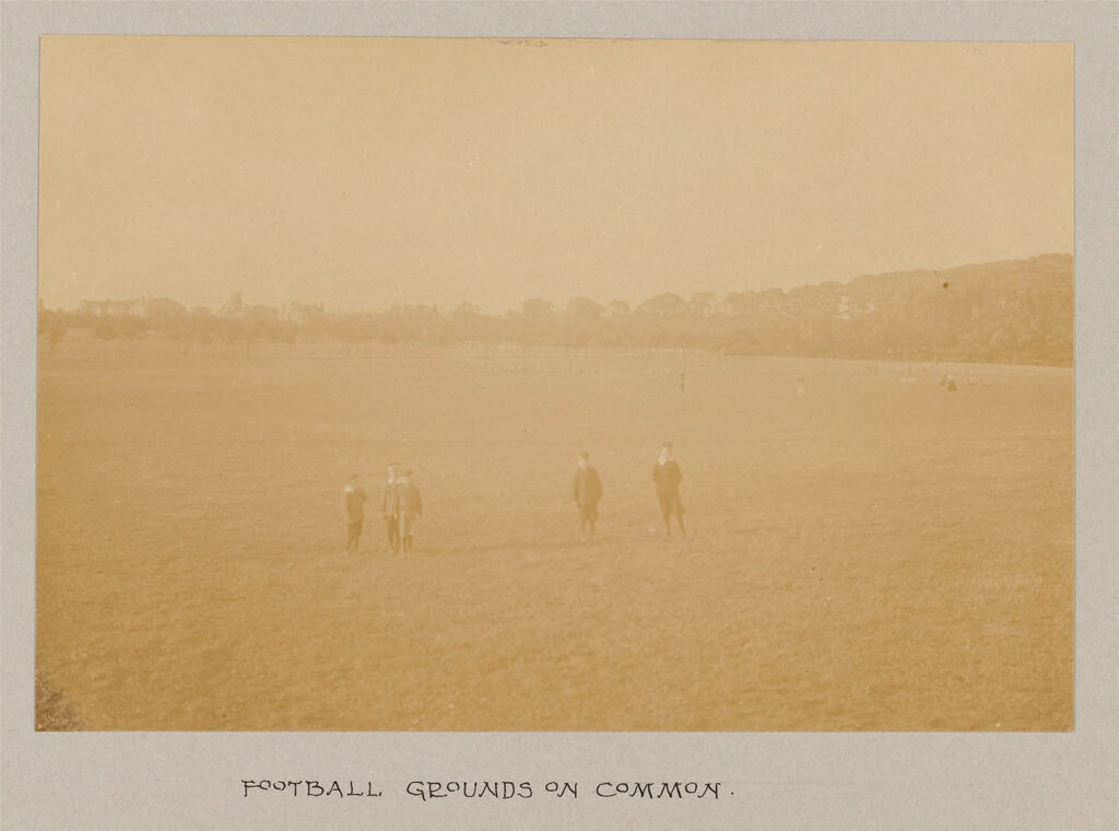 Recreation, Parks And Playgrounds: Great Britain, Scotland. Glasgow. Public Park: Social Conditions In Glasgow, Scotland, 1903: Football Grounds On Common.