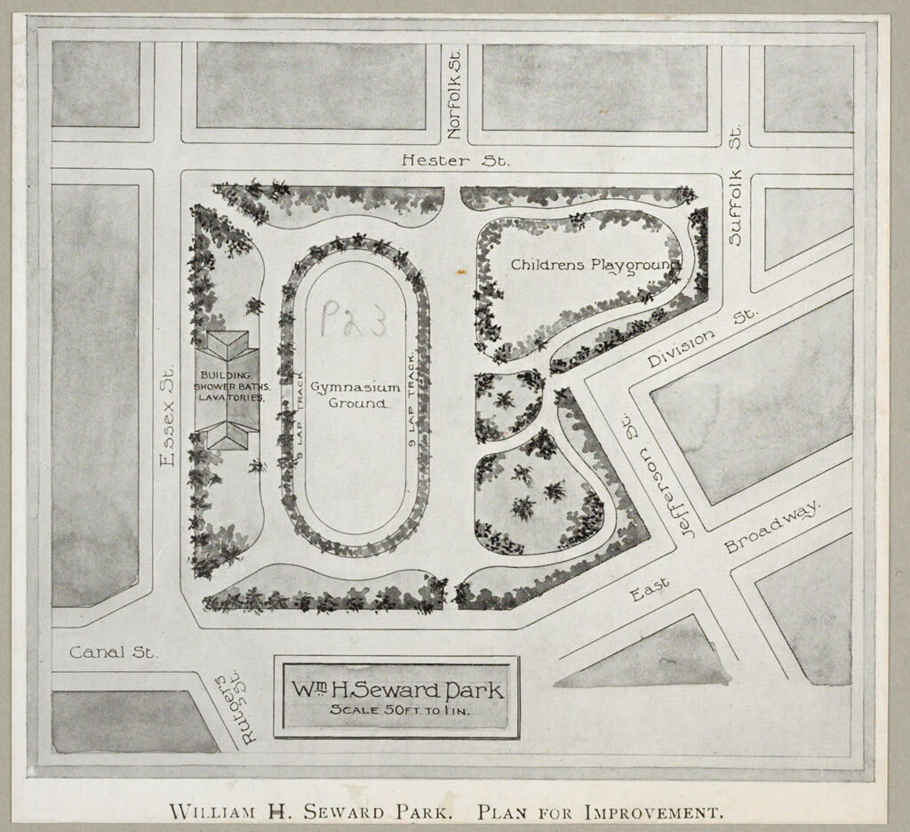 Recreation, Park And Playgrounds: United States. New York. New York City. Seward Park, Open Air Playground: New York City Parks And Playgrounds: William H. Seward Park.: William H. Seward Park. Plan For Improvement.