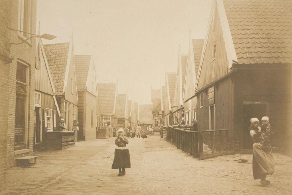 Social Conditions, General: Holland. Isle Of Marken: Social Conditions In Holland, 1903: Isle Of Marken.: Street