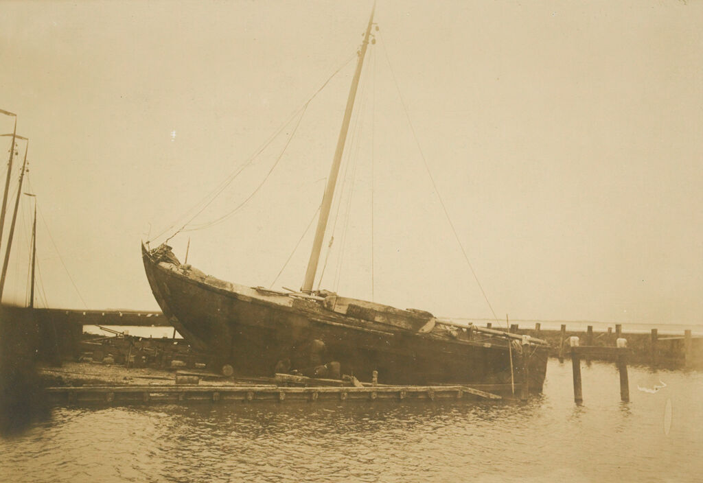 Social Conditions, General: Holland. Isle Of Marken: Social Conditions In Holland, 1903: Isle Of Marken.: Fishing Boat.