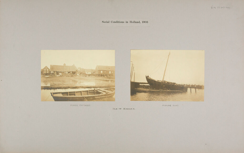 Social Conditions, General: Holland. Isle Of Marken: Social Conditions In Holland, 1903: Isle Of Marken.