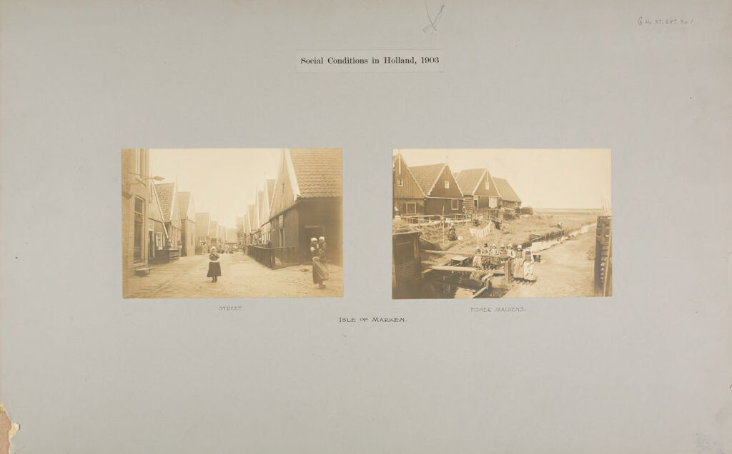 Social Conditions, General: Holland. Isle Of Marken: Social Conditions In Holland, 1903: Isle Of Marken.