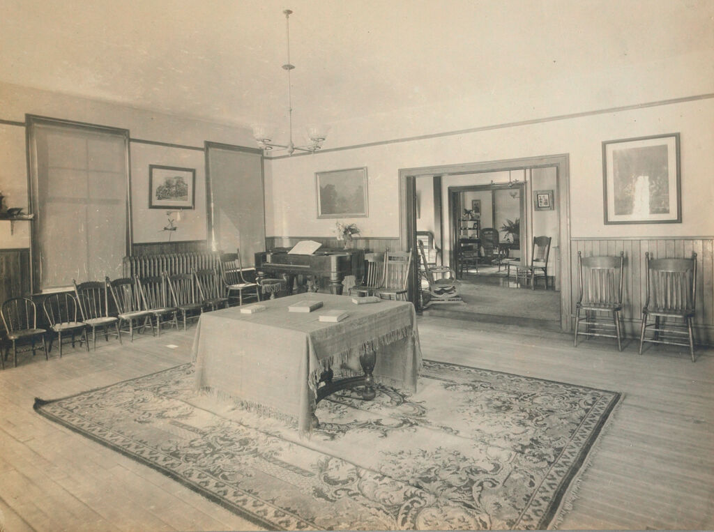 Charity, Children: United States. New Hampshire. Manchester. Manchester Children's Home: New Hampshire State Charitable And Correctional Institutions: Girls' Sitting Room.