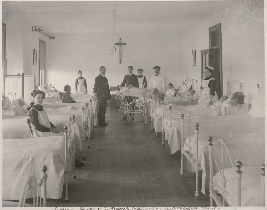 Charity, Children: United States. New Hampshire. Manchester. Notre Dame De Lourdes, Orphanage: New Hampshire State Charitable And Correctional Institutions: Rooms. Ward Of N. Dame Hospital, Manchester N.h.