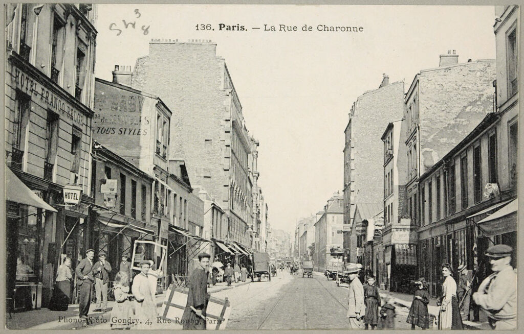 Social Settlements: France. Paris. L'union Familiale: L'union Familiale, Paris, France.: Rue De Charonne: Paris. - La Rue De Charonne