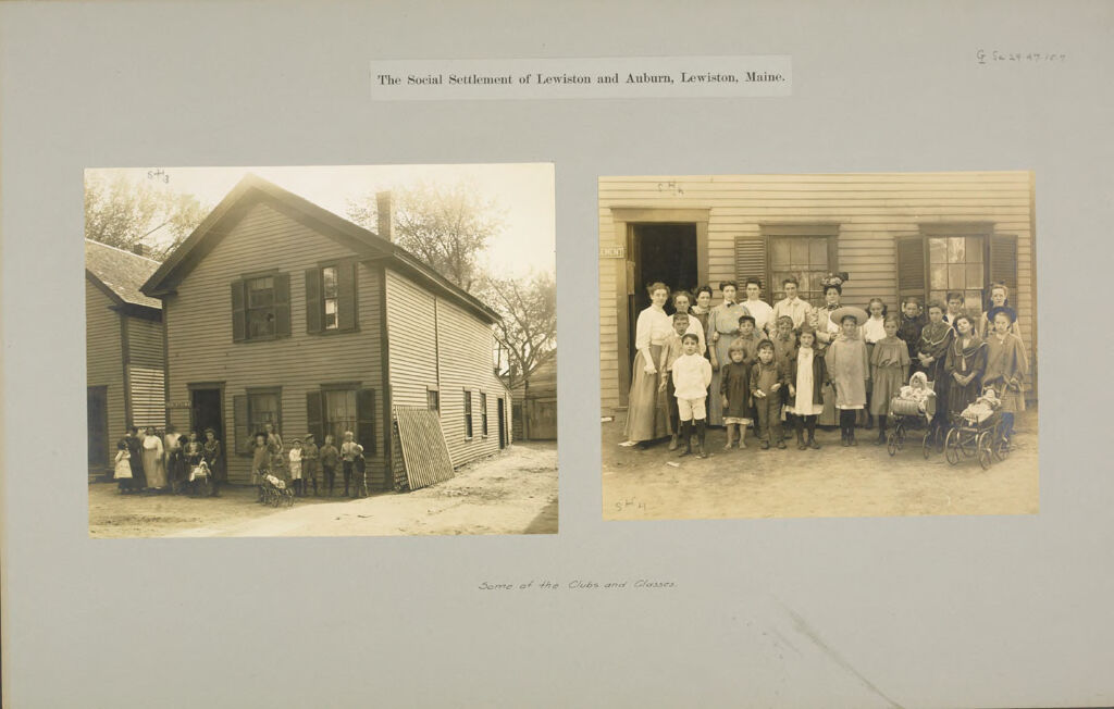 Social Settlements: United States. Maine. Lewiston. 