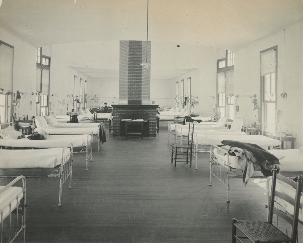 Charity, Tuberculosis: United States. Massachusetts. Rutland. Massachusetts State Sanatorium: Massachusetts State Sanatorium: One Of The Womens Wards (For 30 Patients)