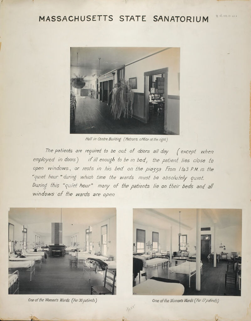 Charity, Tuberculosis: United States. Massachusetts. Rutland. Massachusetts State Sanatorium: Massachusetts State Sanatorium