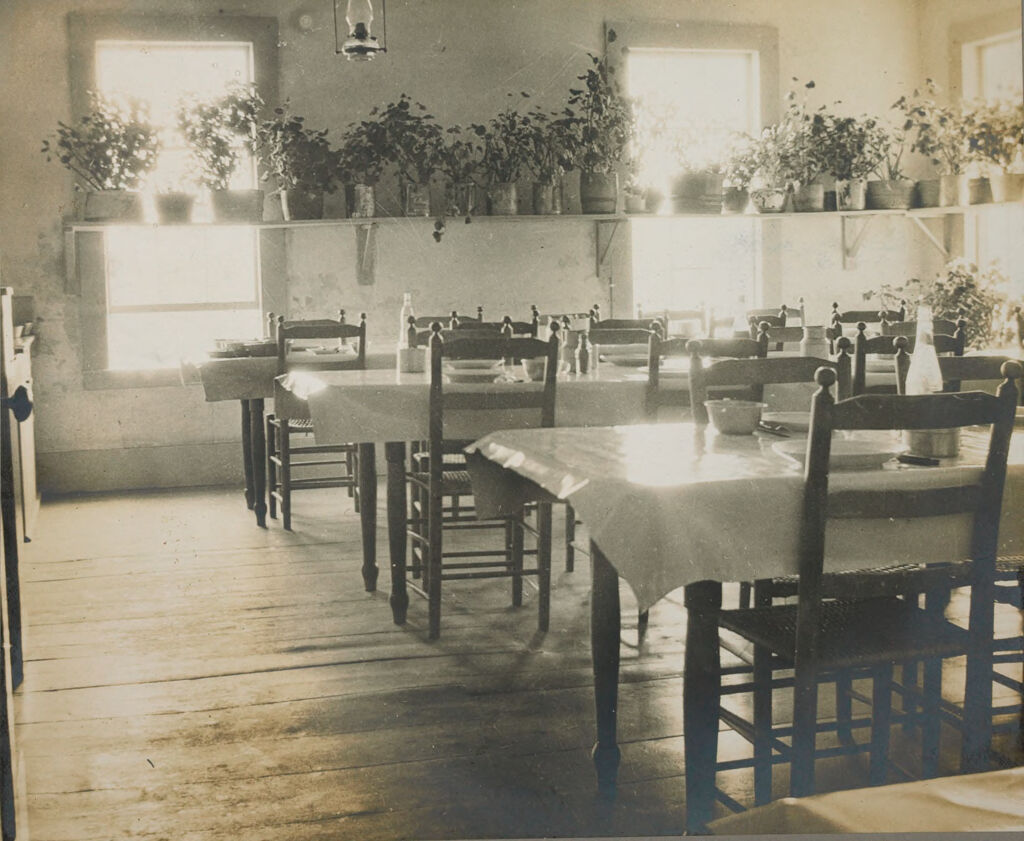 Charity, Public: United States. New Hampshire. Ossippee. Carroll County Farm.: New Hampshire State Charitable And Correctional Institutions.: Family Dining Room.