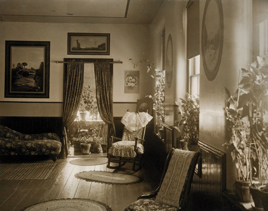 Charity, Public: United States. New Hampshire. Westmoreland. Cheshire County Farm.: New Hampshire State Charitable And Correctional Institutions.: Women's Sitting Room - Main Building.