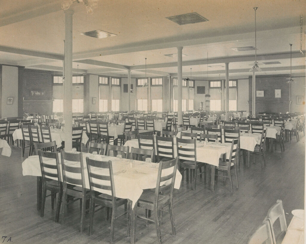 Charity, Tuberculosis: United States. Massachusetts. Rutland. Massachusetts State Sanatorium: Massachusetts State Sanatorium: A Section Of The Dining Room