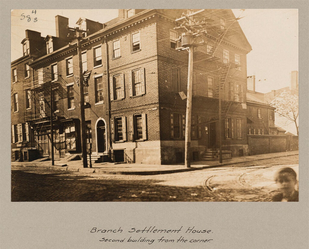 Social Settlements: United States. Pennsylvania. Philadelphia. 
