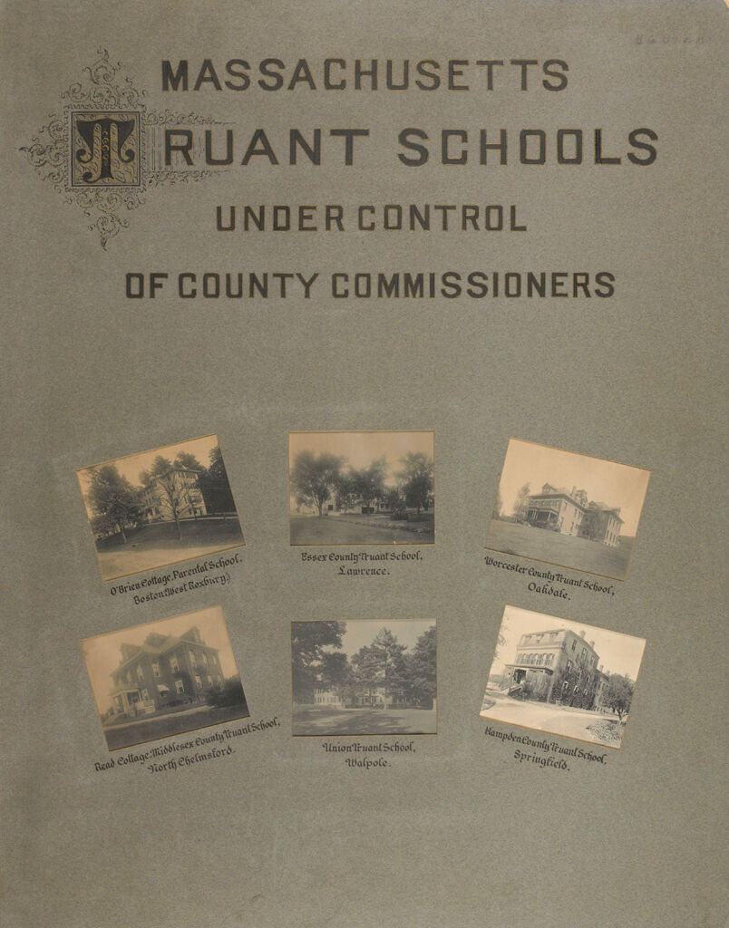 Crime, Children, Truant Schools: United States. Massachusetts: Massachusetts Truant Schools Under Control Of County Commissioners