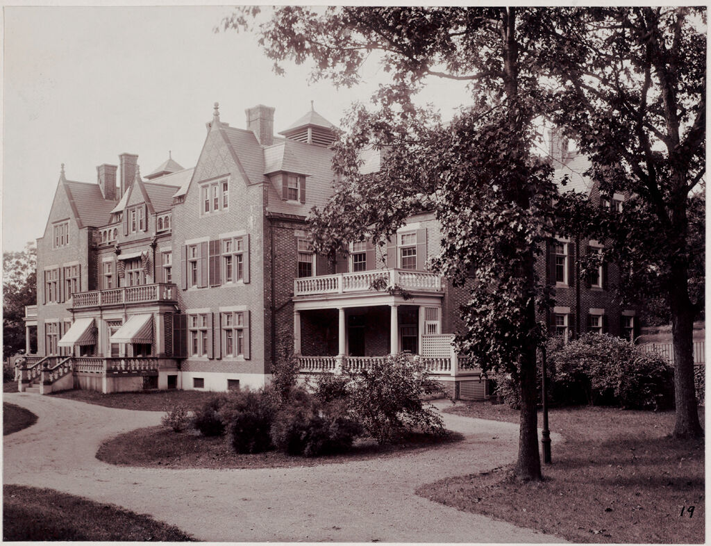 Defectives, Insane: United States. Massachusetts. Waverly. Mclean Hospital: Mclean Hospital. East House: Front View