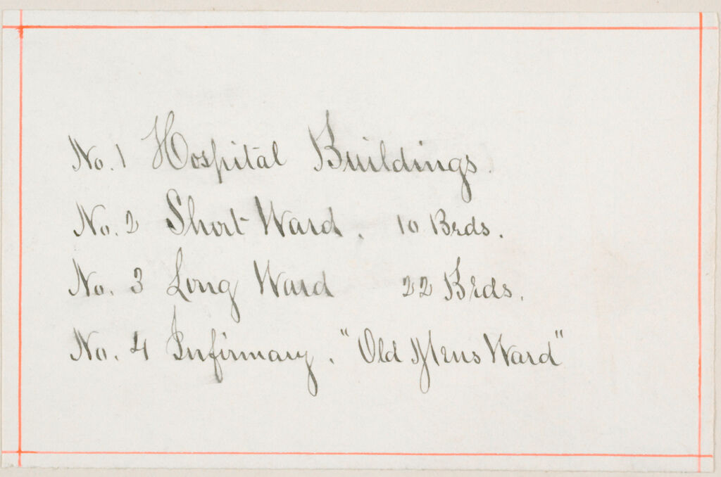 Charity, Public: United States. Massachusetts. Bridgewater. State Farm: State Farm: No. 1 Hospital Buildings: No. 2 Short Ward, 10 Beds.: No. 3 Long Ward 22 Beds.: No. 4 Infirmary. 