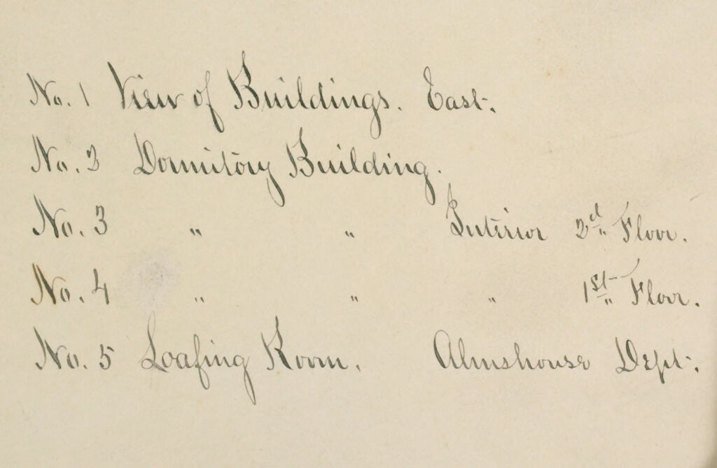 Charity, Public: United States. Massachusetts. Bridgewater. State Farm: State Farm: No. 1 View Of Buildings. East.: No. 2 Dormitory Building.: No. 3 Dormitory Building Interior 2Nd Floor.: No. 4 Dormitory Building Interior 1St Floor.: No. 5 Loafing Room. Almshouse Dept.