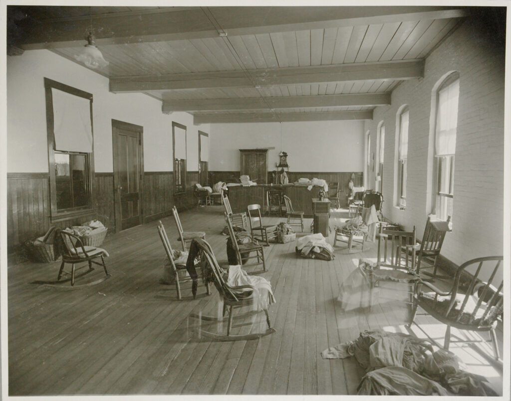 Charity, Public: United States. New Hampshire. Grasmere. Hillsboro County Farm: New Hampshire State Charitable And Correctional Institutions.: Hillsborough County Farm.: Sewing Room - Main Building.