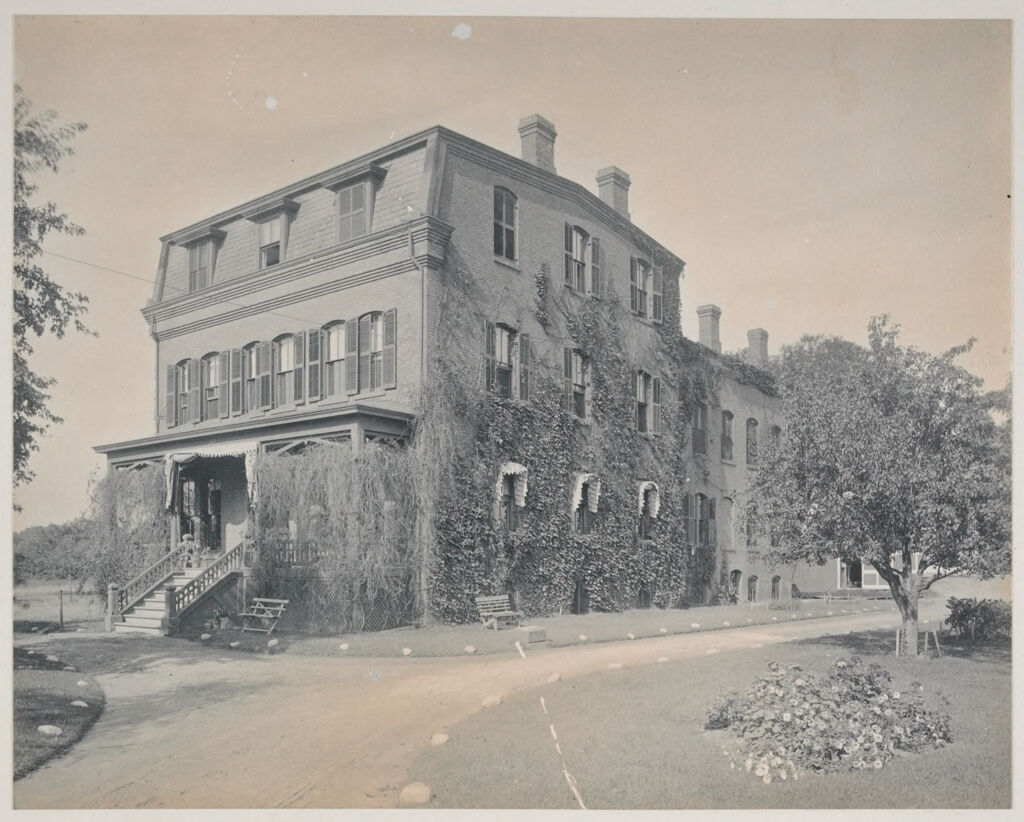 Crime, Children, Truant Schools: United States. Massachusetts. Springfield. Hampden County Truant School: Hampden County Truant School, Springfield. Erwin G. Ward, Superintendent.: Main Building And Wing. Officers' Quarters, Schoolroom And One Dormitory In Main Building.  Dining Rooms And Kitchen On First Floor Of Wing. Second Floor Of Wing Is One Large Dormitory.