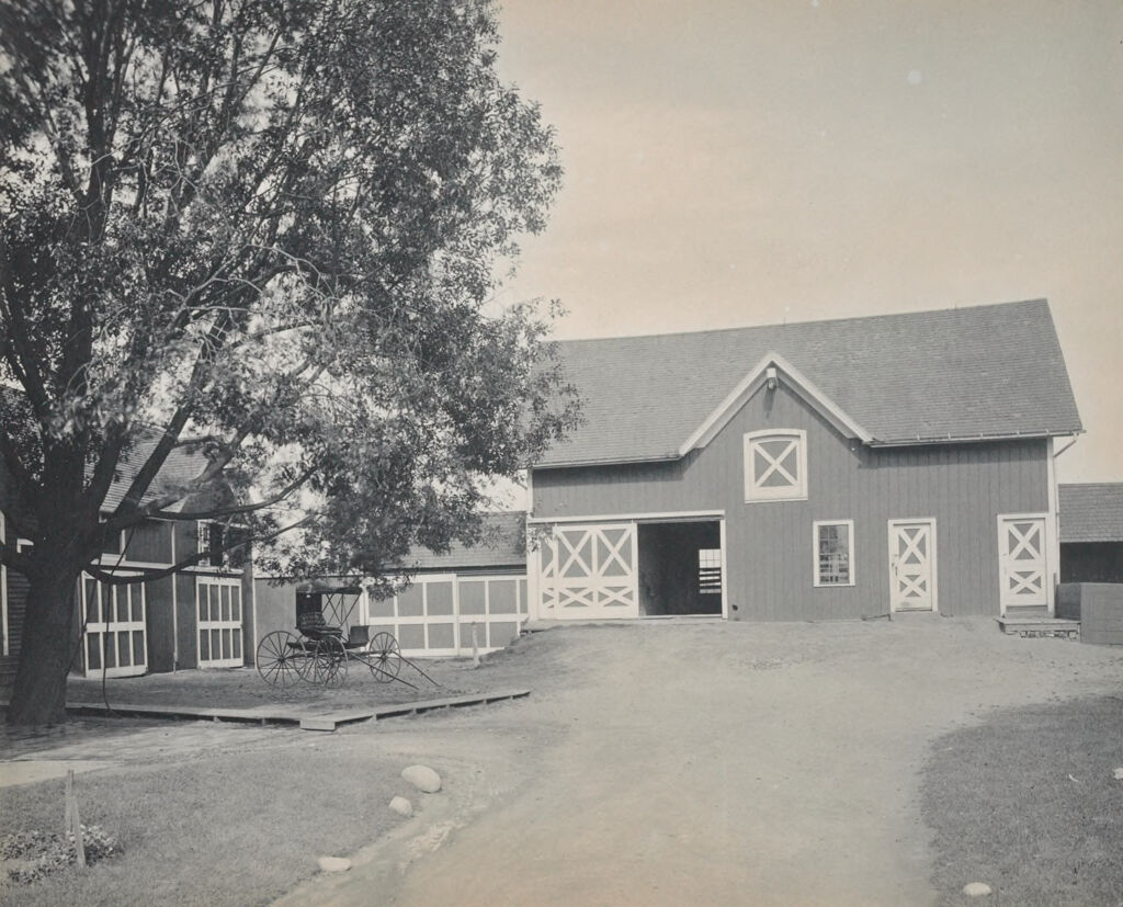 Crime, Children, Truant Schools: United States. Massachusetts. Springfield. Hampden County Truant School: Hampden County Truant School, Springfield. Erwin G. Ward, Superintendent.: Barn And Sheds. Cared For By One Of The Older Boys, Who Take Great Pride In The Work.