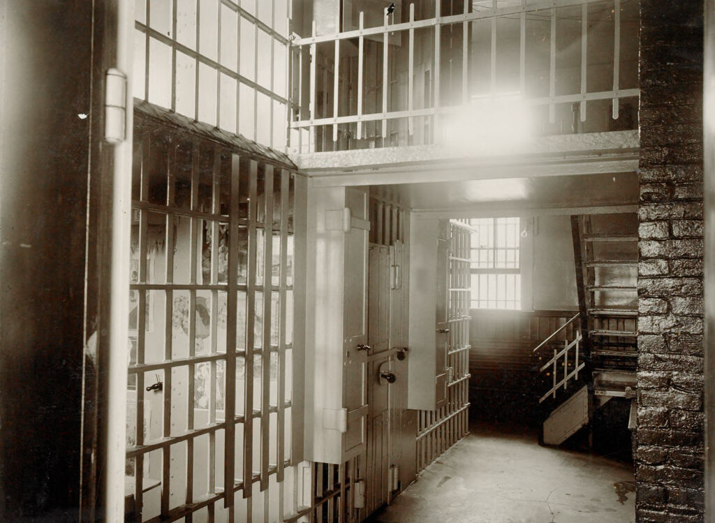 Crime, Prisons: United States. New Hampshire. Lancaster. Coos County Jail: New Hampshire States Charitable And Correctional Institutions: Coos County Jail. Lancaster, New Hampshire.: Interior - Coos County Jail.