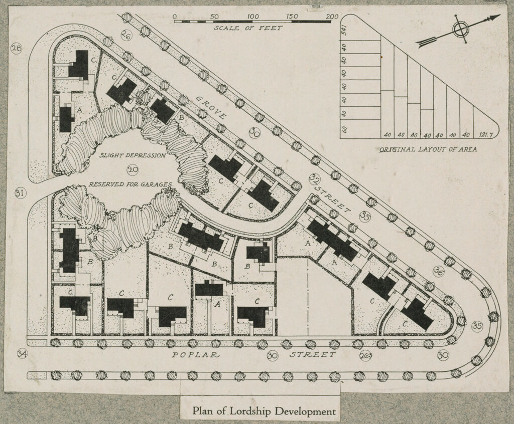 Housing, Improved: United States. Connecticut. Fairfield And Lordship. Bridgeport Housing Company: Plan Of Lordship Development