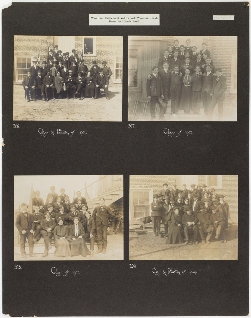 Races, Jews: United States. New Jersey. Woodbine. Baron De Hirsch Agricultural And Industrial School: Woodbine Settlement And School, Woodbine, N.j. Baron De Hirsch Fund.