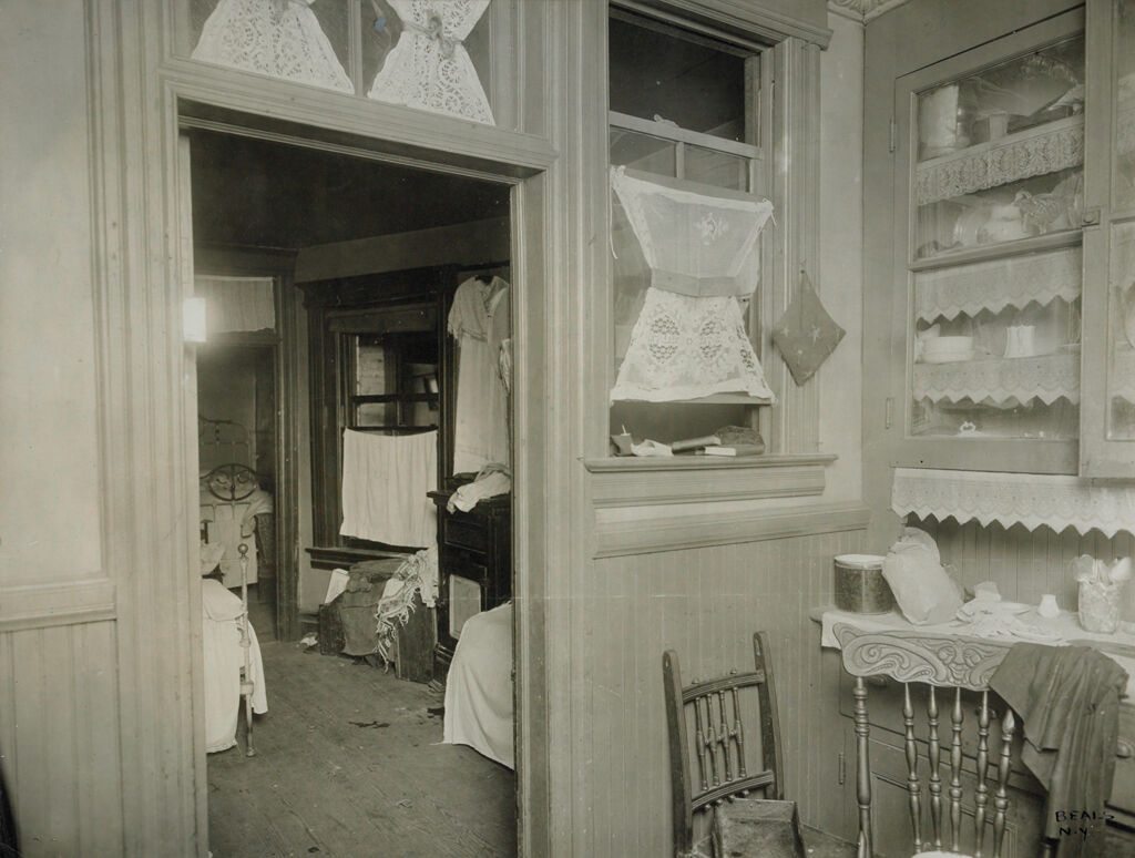Housing, Conditions: United States. New Jersey. Newark: Housing Conditions In Newark, New Jersey: Iv. Dark Rooms On Narrow Light Well In Tenement House Of The 