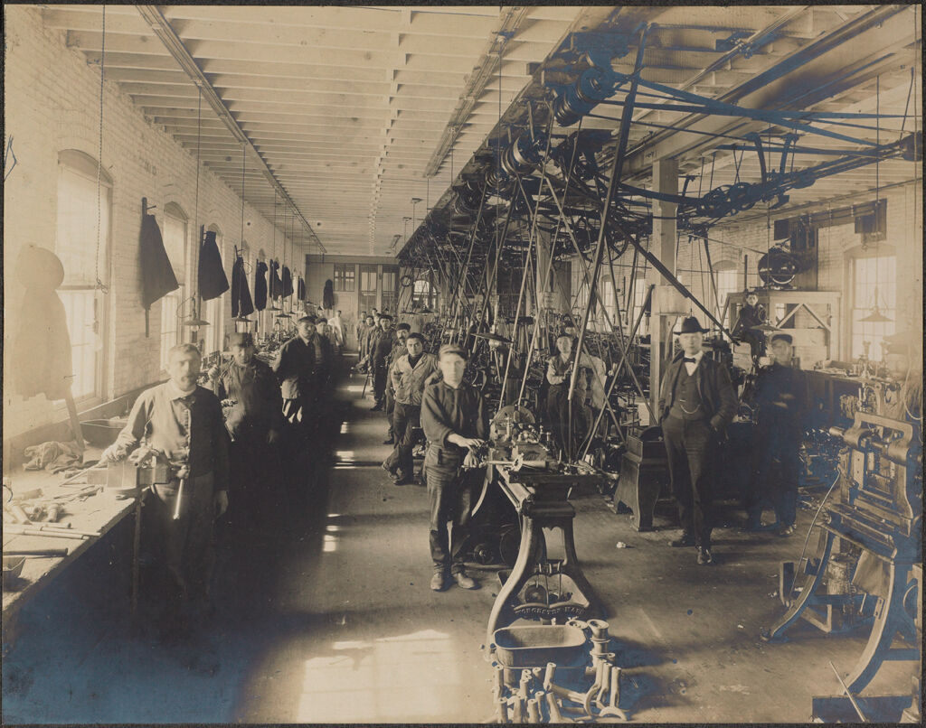Races, Jews: United States. New Jersey. Woodbine. Baron De Hirsch Agricultural And Industrial School: Woodbine Settlement And School, Woodbine, N.j. Baron De Hirsch Fund.: 55. Interior Of Machine Shop.