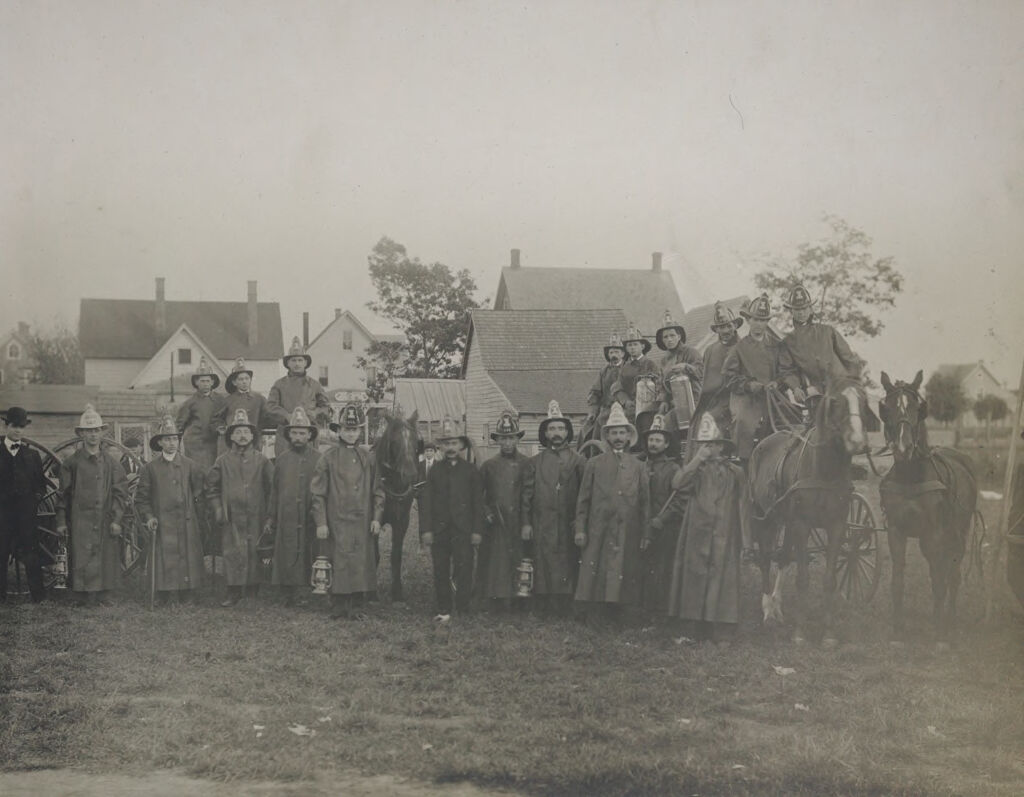 Races, Jews: United States. New Jersey. Woodbine. Baron De Hirsch Agricultural And Industrial School: Woodbine Settlement And School, Woodbine, N.j. Baron De Hirsch Fund.: 107. The Fire Company And Their Equipment.