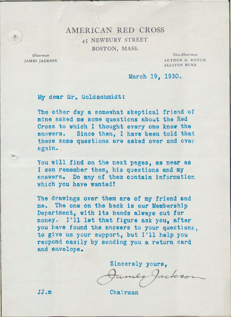 Charity, Organizations: United States. Massachusetts. Boston. Publicity For Social Work. (1) Letter Heads. (2) Inserts. (3) Subscription Blanks: American Red Cross