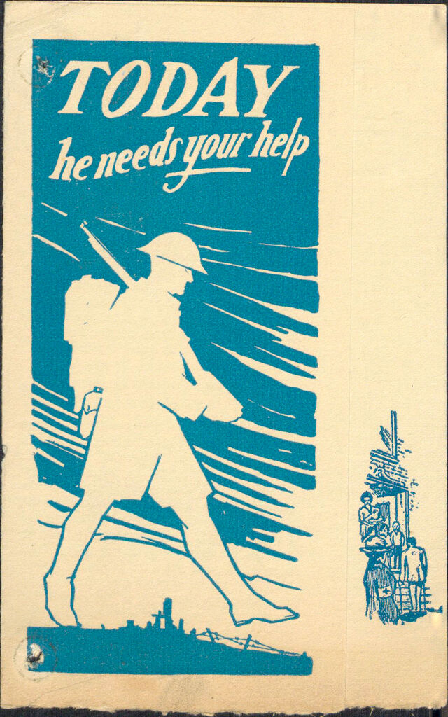 Charity, Organizations: United States. Massachusetts. Boston. Publicity For Social Work. Leaflets & Folders: Today He Needs Your Help: Boston Metropolitan Chapter American Red Cross
