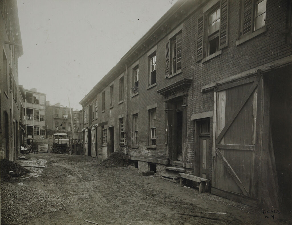 Housing, Conditions: United States. New Jersey. Newark: Housing Conditions In Newark, New Jersey: Iv. Unsanitary Dwellings Located In The Same Building With Stables. (Source: James Ford, Housing Report To City Plan Commission Of Newark, N.j., 1913)