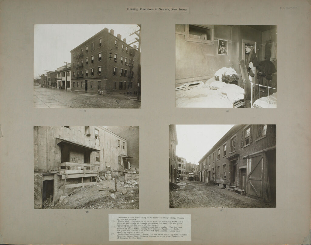 Housing, Conditions: United States. New Jersey. Newark: Housing Conditions In Newark, New Jersey