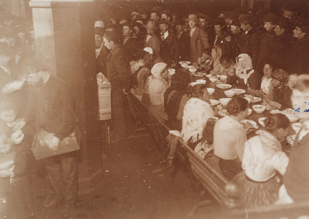 Races, Immigration: United States. New York. New York City. Immigrant Station: Regulation Of Immigration At The Port Of Entry. United States Immigrant Station, New York City. New York Detained Group: Women At Dinner