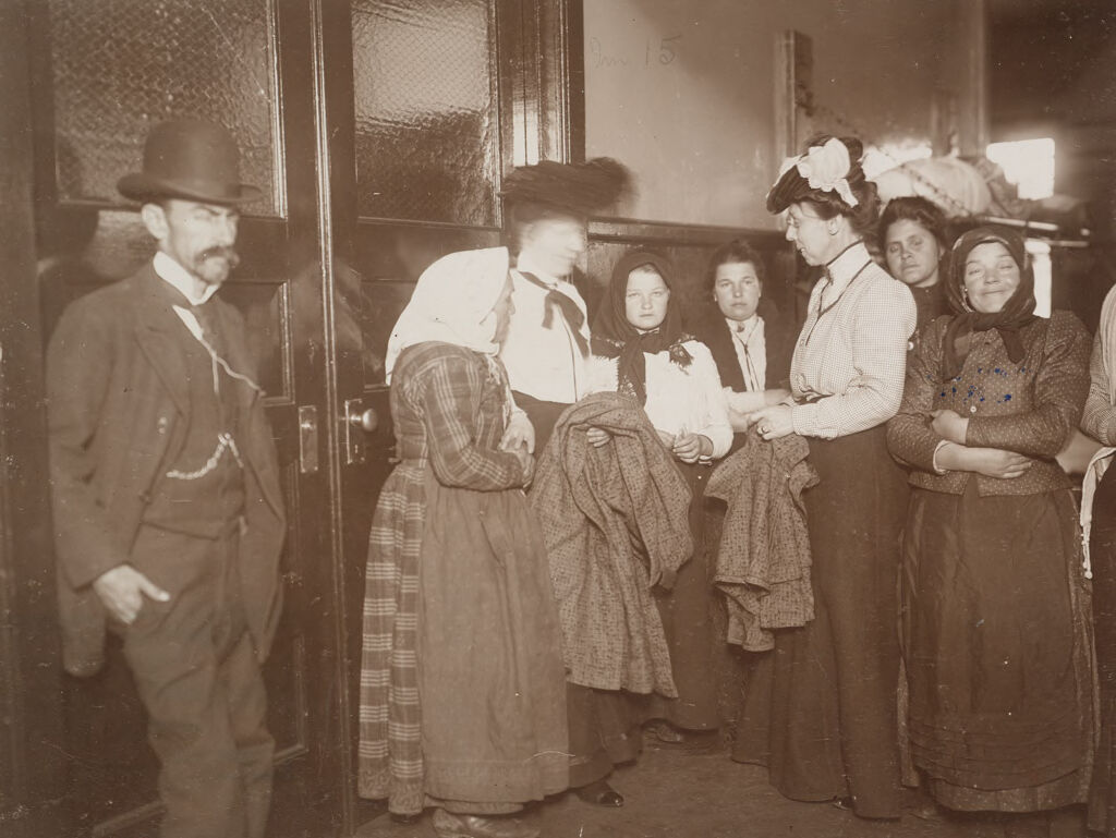 Races, Immigration: United States. New York. New York City. Immigrant Station: Regulation Of Immigration At The Port Of Entry. United States Immigrant Station, New York City: Missionaries Helping Destitute Women