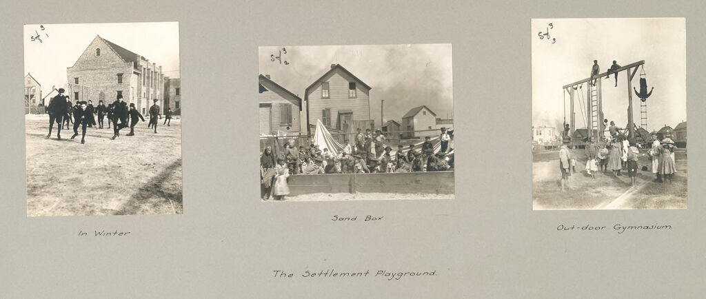 Social Settlements: United States. Illinois. Chicago. University Of Chicago Settlement: University Of Chicago Settlement, Chicago, Ill. The Settlement Playground.